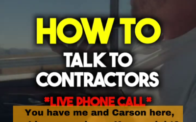 HOW To Talk To Contractors: LIVE video