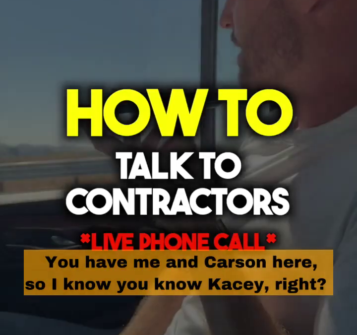 HOW To Talk To Contractors: LIVE video